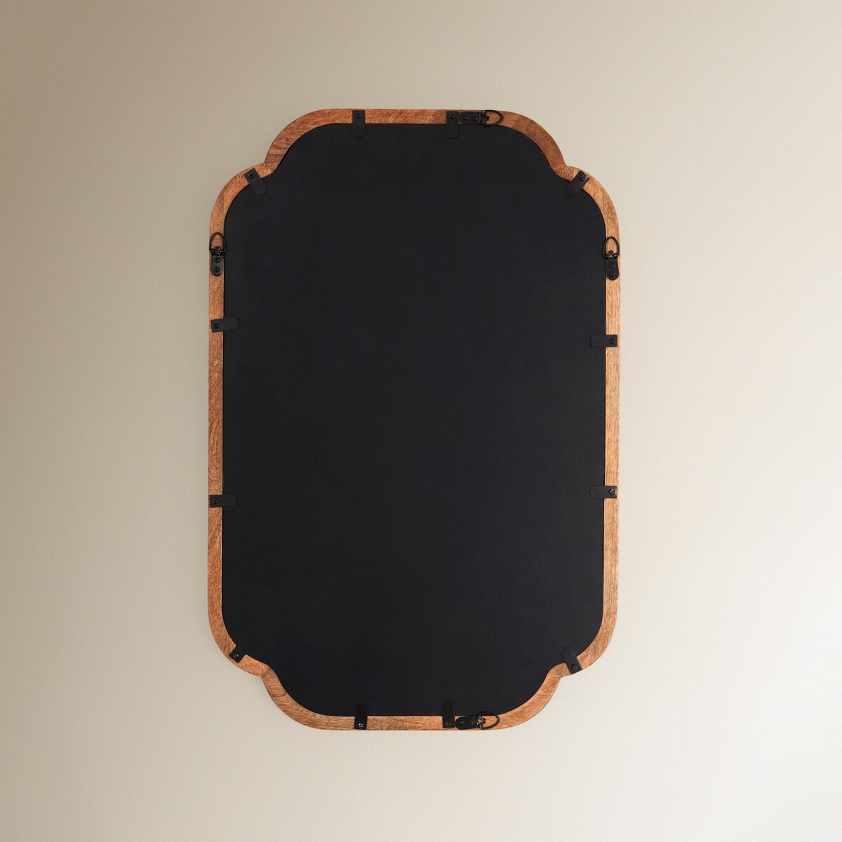 Espelho de Parede de Madeira de Mangueira Bruno Natural-4