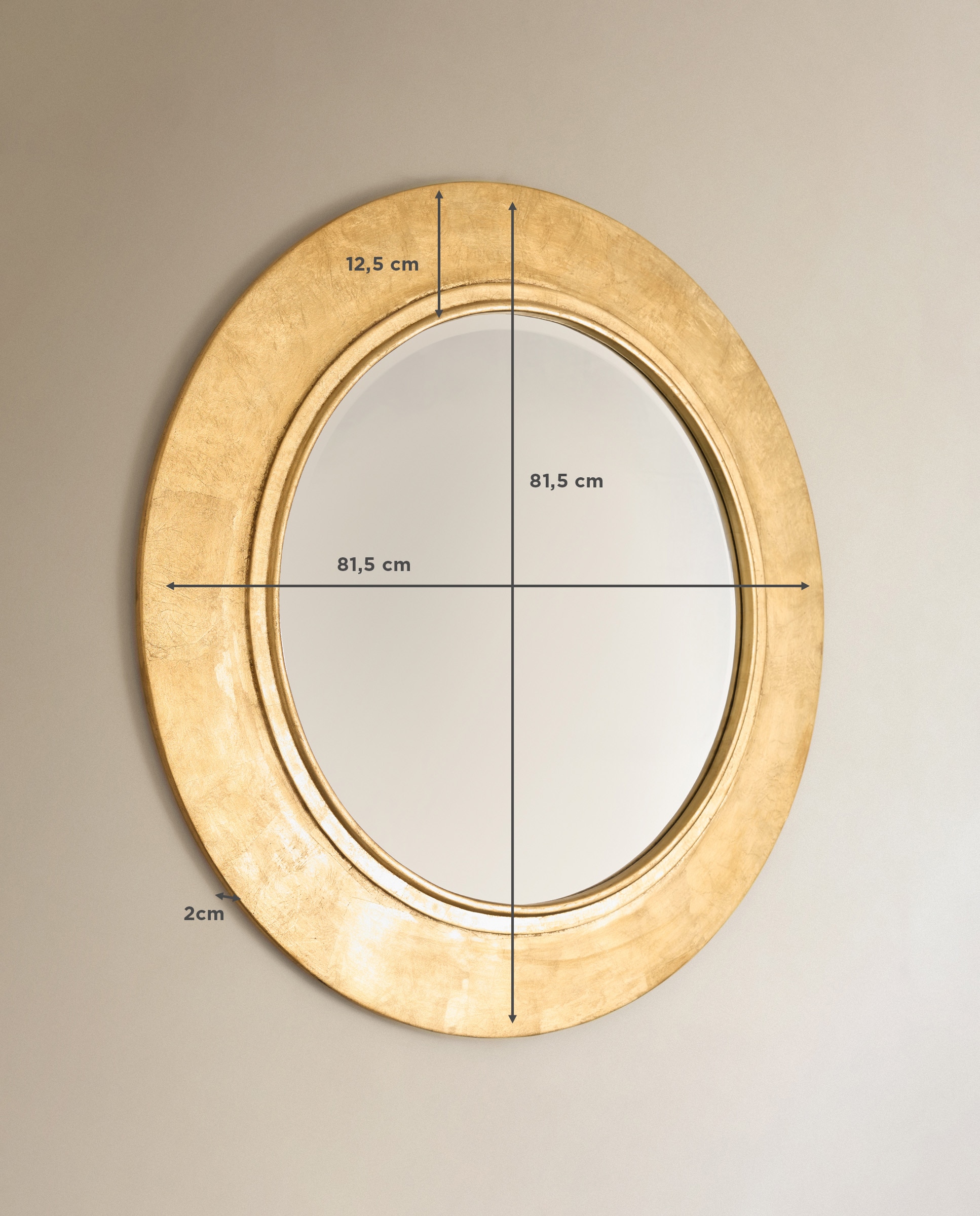 Imagen 5 de Espejo decorativo de pared redondo Manet El Corte Inglés - Oro Oro