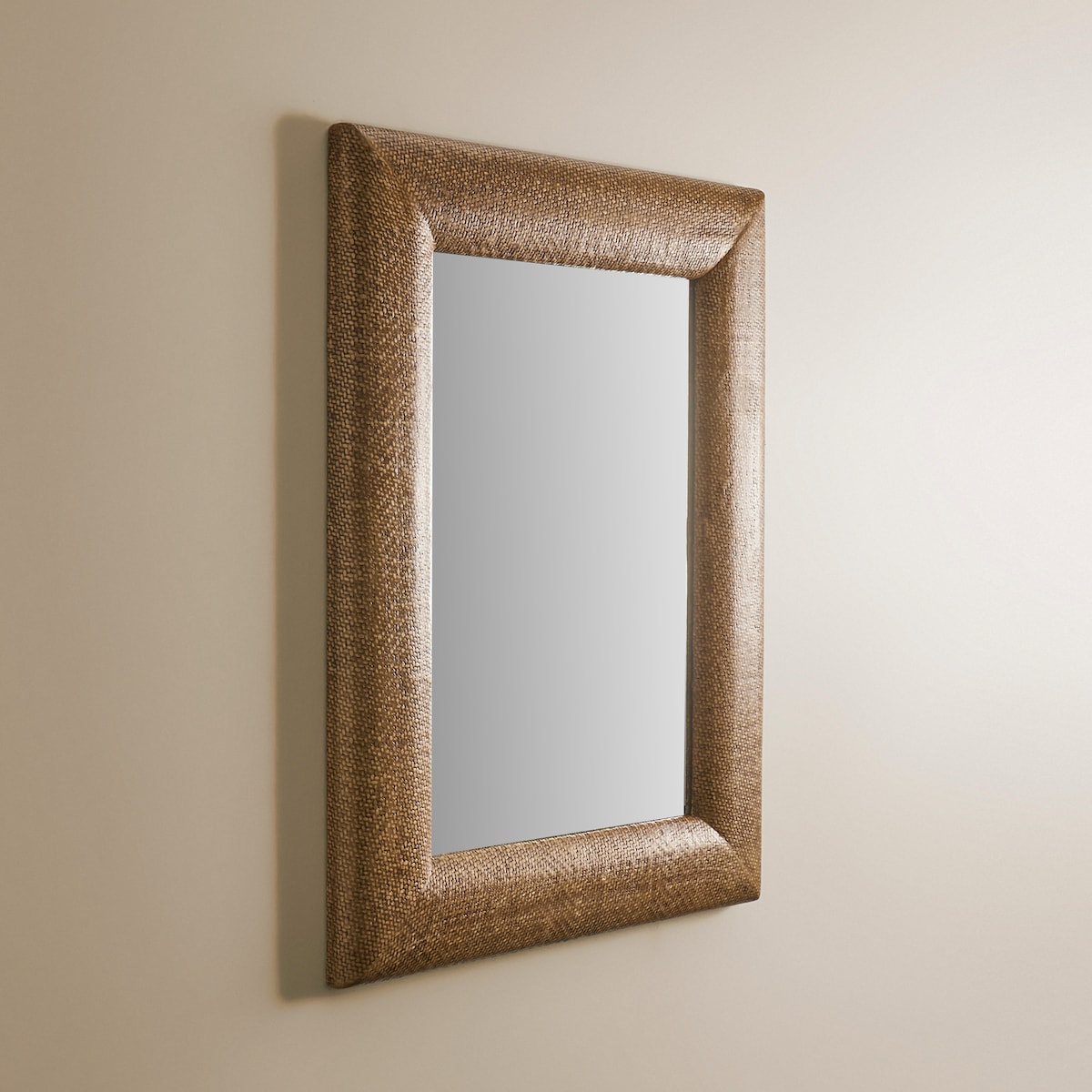 Espejo de pared de ratán Manado El Corte Inglés Natural-3