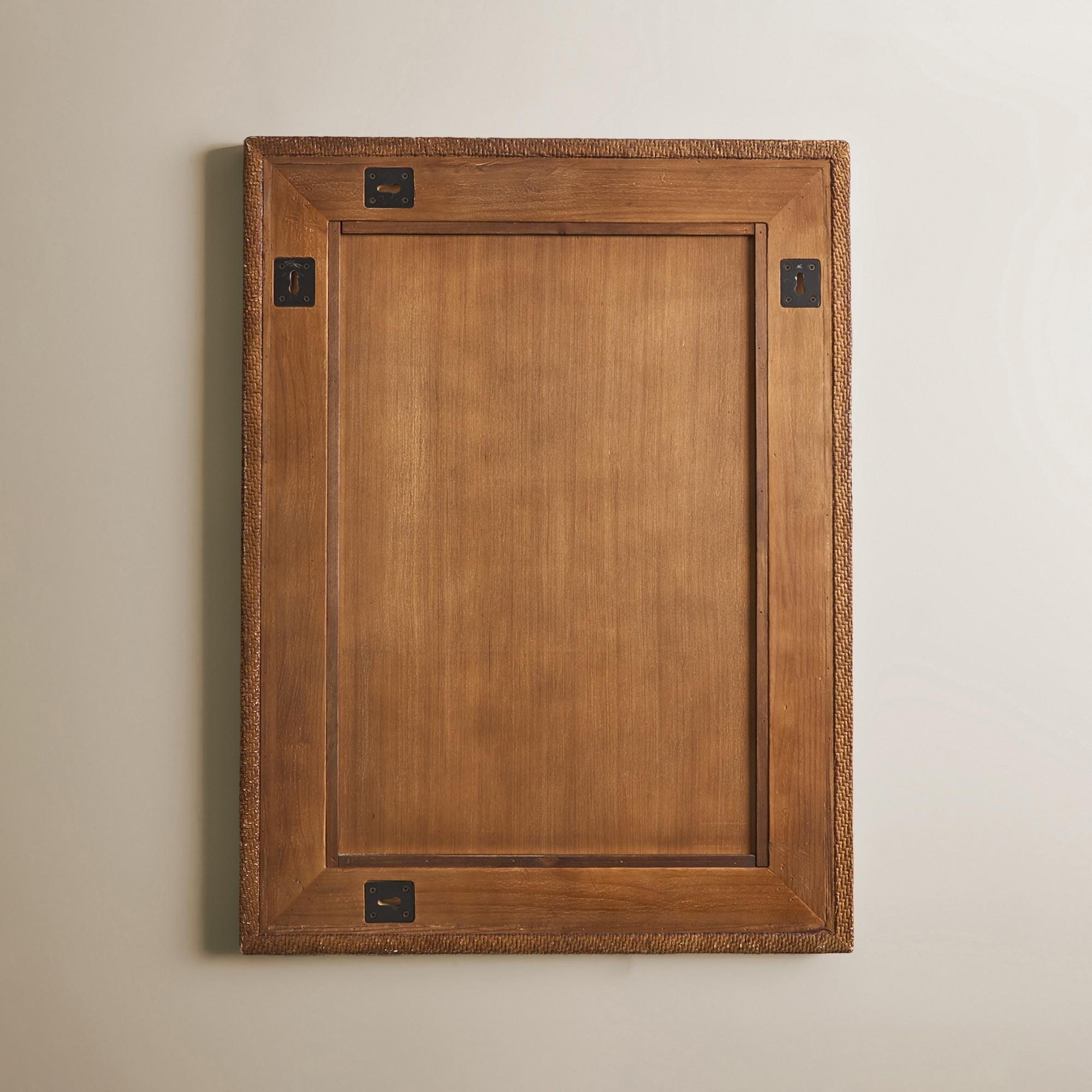 Espelho de Parede de Rotim Manado Natural-4