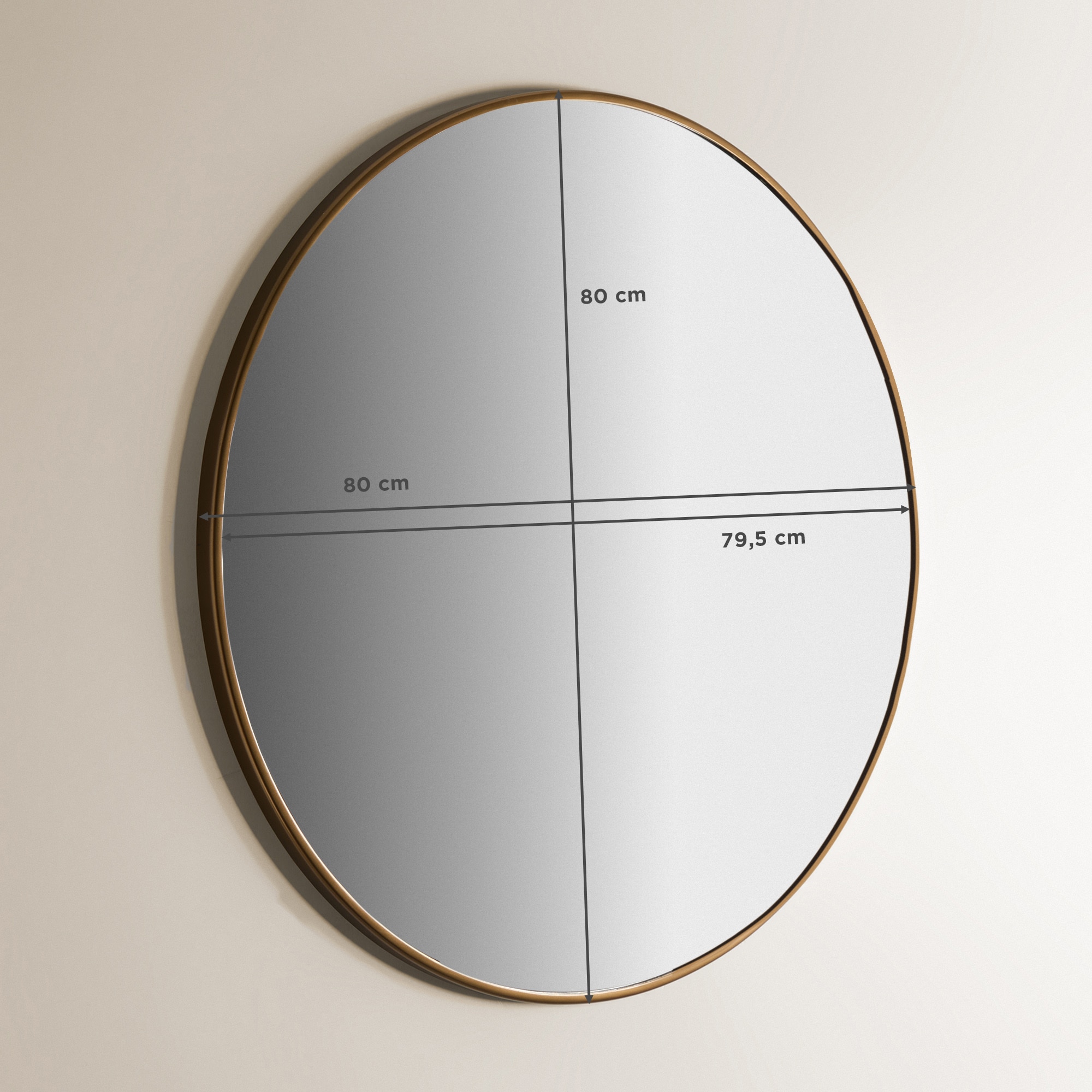 Espelho Decorativo de Parede Adele Room Ouro-5
