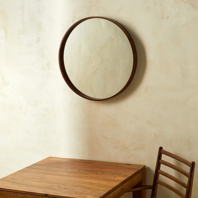 Imagem 0 de Espelho de Parede Redondo de Nogueira Murray Room
