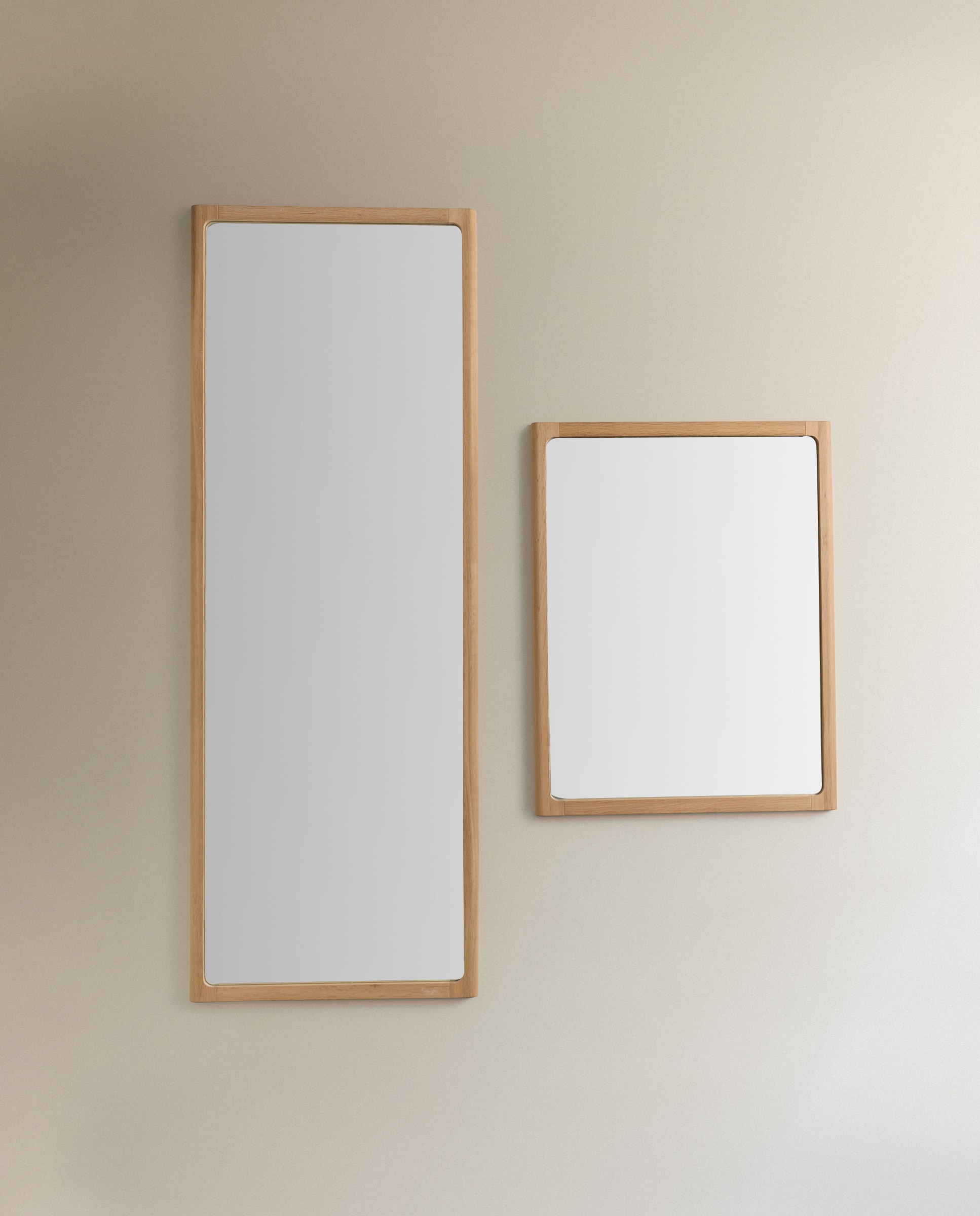 Espejo de pared de madera Babylon - Natural 180 cm Natural-5