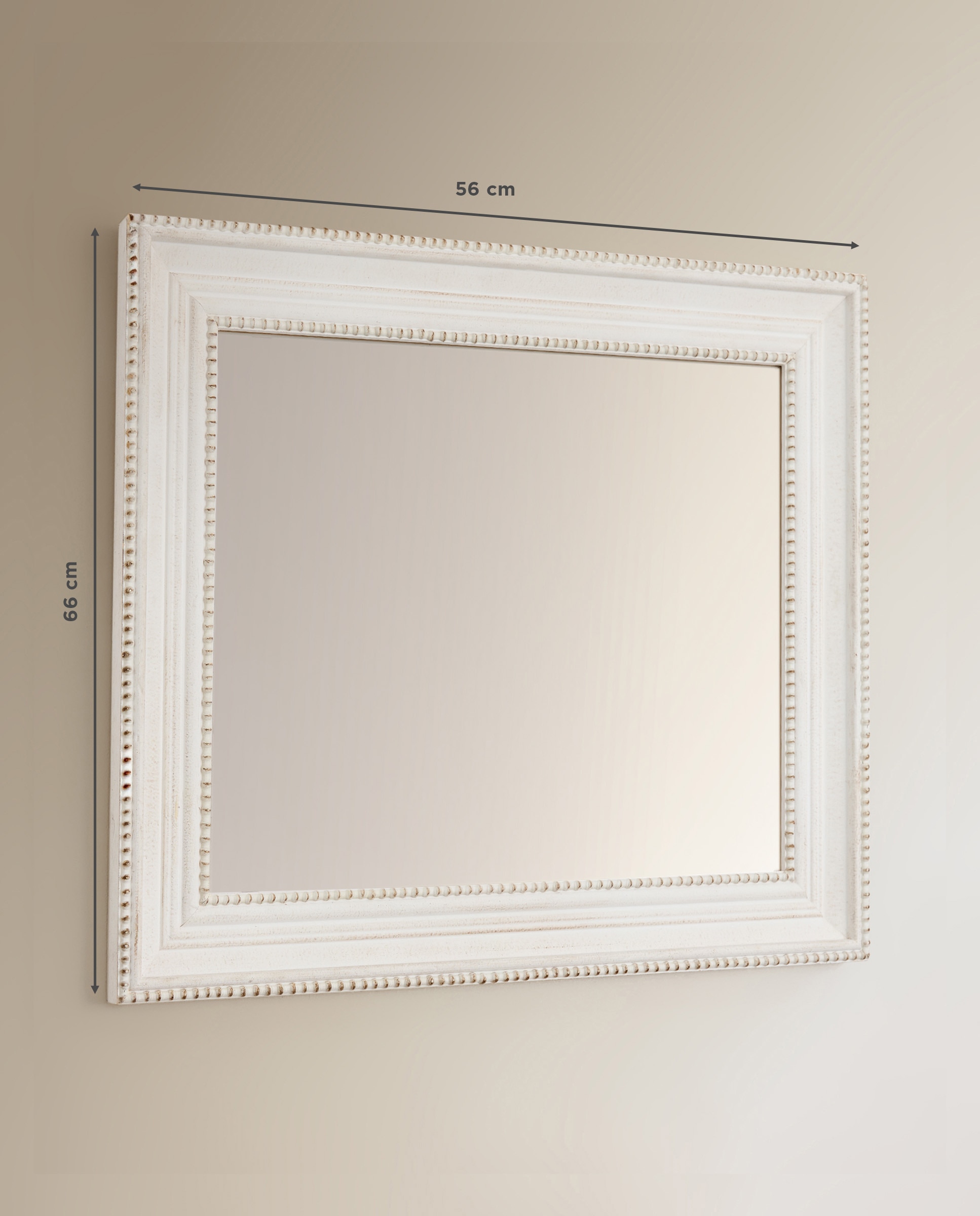 Imagen 6 de Espejo de pared de madera de samba Nantes El Corte Inglés - Blanco 56 x 66 cm Blanco