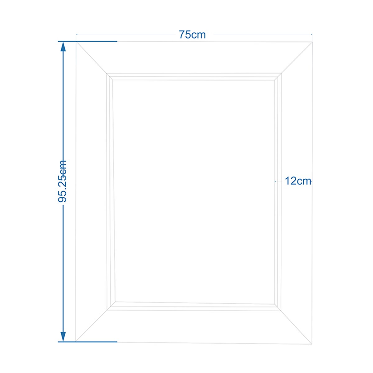 Espejo de pared de madera de mango Gold El Corte Inglés Oro-6