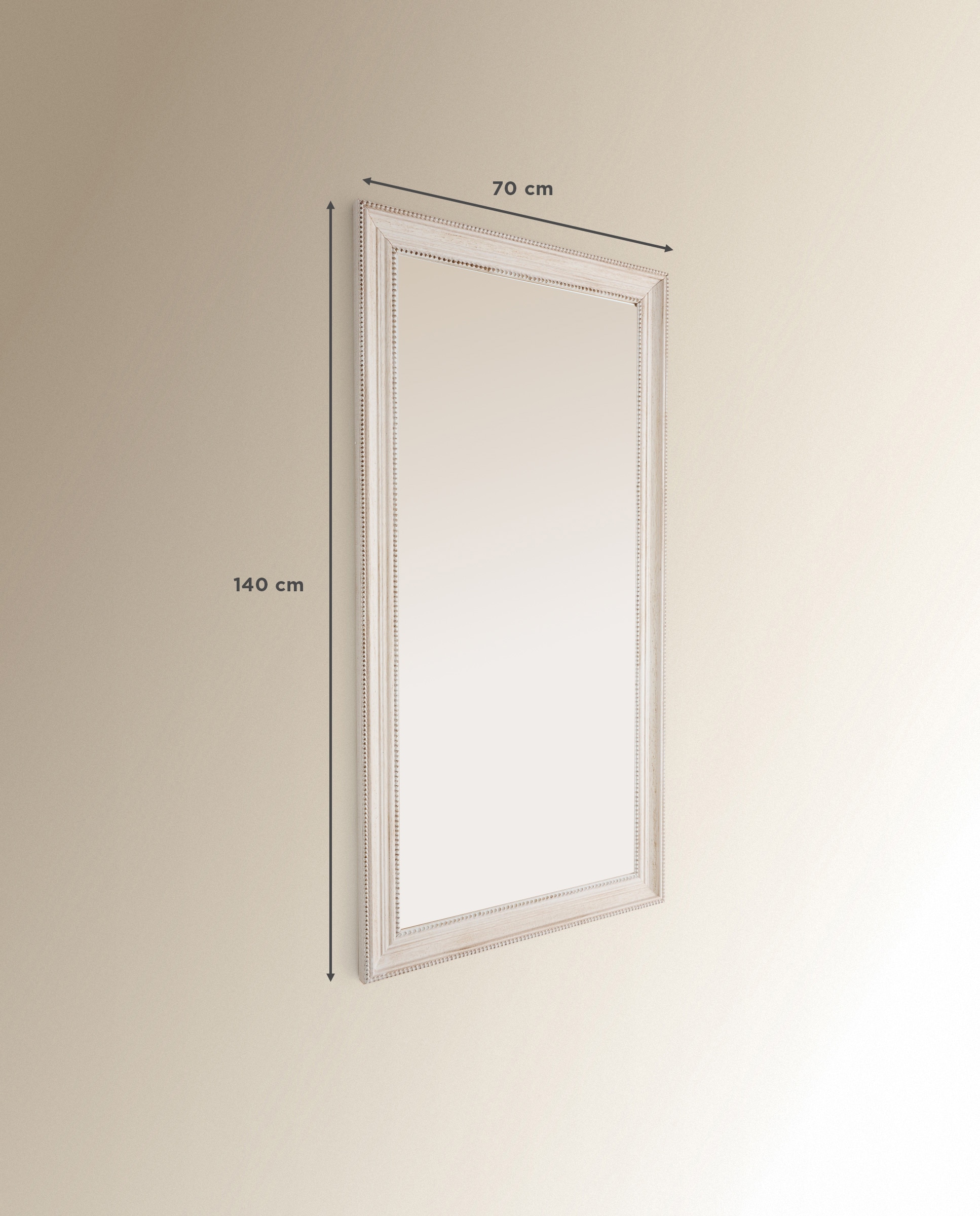 Imagen 6 de Espejo de pie de madera de samba Nantes El Corte Inglés - Blanco 60 x 170 cm Blanco