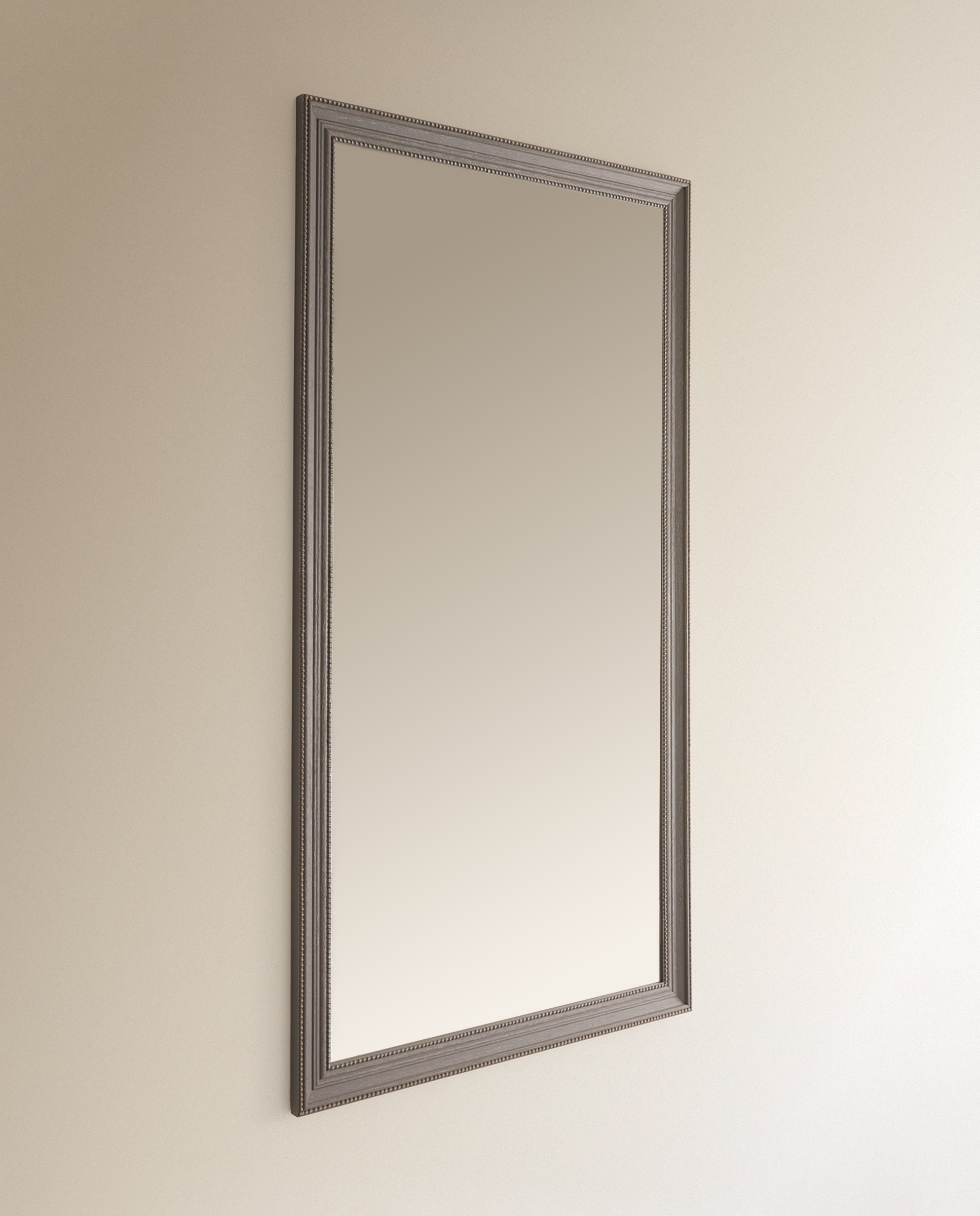 Espejo de pie de madera de samba Nantes El Corte Inglés - Gris 60 x 170 cm Gris-3