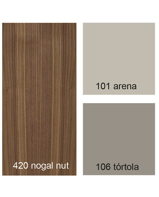 Imagen 6 de Mueble de salón con vitrina 341 cm Time El Corte Inglés - Nogal Nogal