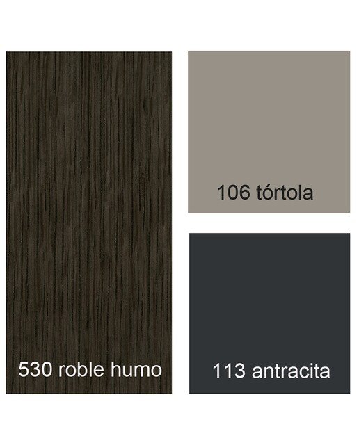 Móvel de sala com vitrina 341 cm Time Carvalho/Fumo-6