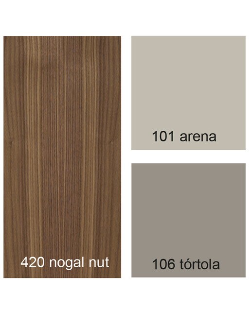 Imagen 6 de Mueble de salón con vitrina 373 cm Time El Corte Inglés - Nogal Nogal