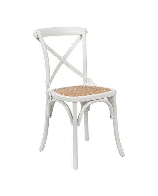 Imagen 1 de Silla de comedor de piel regenerada Andrew El Corte Inglés. Reacondicionado grupo A - Marrón Blanco