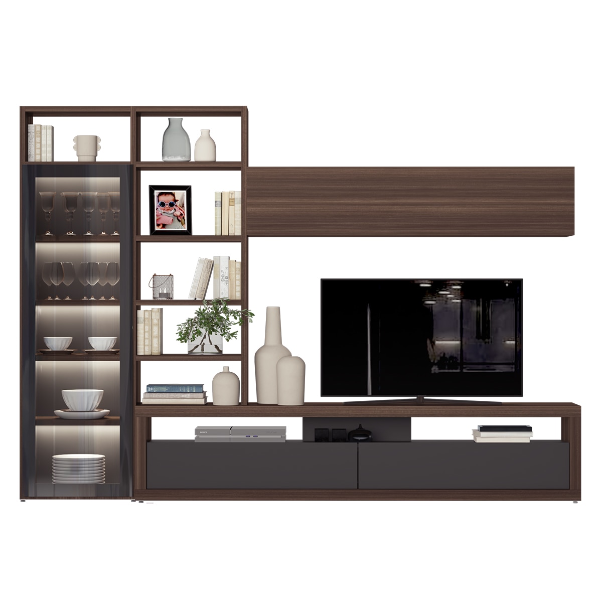 Imagem 0 de Móvel de Sala 300 cm de Largura 215 cm de Altura Qubic New 2.0