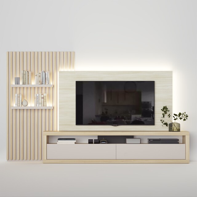 Imagem 0 de Móvel de Sala 300 cm com Painel Qubic New 2.0