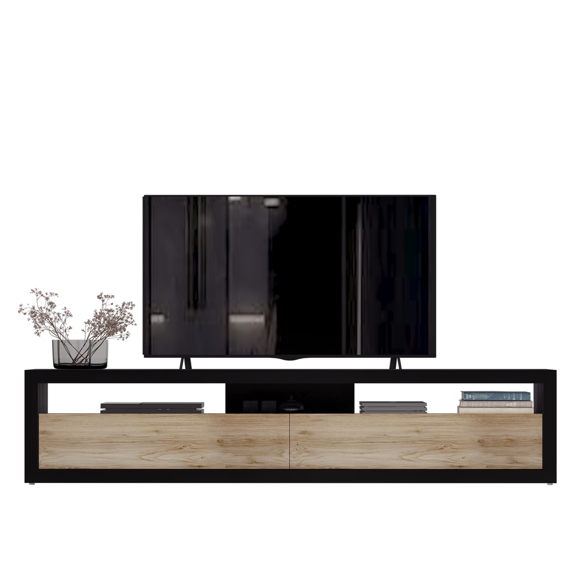 Imagem 0 de Móvel de TV de Madeira de Carvalho Qubic New 2.0