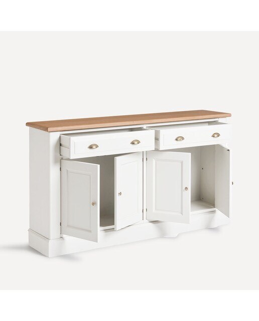 Imagen 2 de Aparador con 4 puertas y 2 cajones Limoux El Corte Inglés - Blanco 149 x 40 x 92 cm Blanco