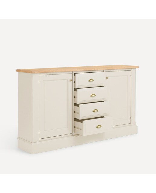 Aparador com 2 Portas e 4 Gavetas Limoux Creme-3