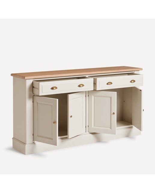 Aparador com 4 Portas e 2 Gavetas Limoux Creme-2