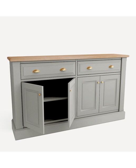 Imagen 3 de Aparador con 4 puertas y 2 cajones Limoux El Corte Inglés - Gris 149 x 40 x 92 cm Gris