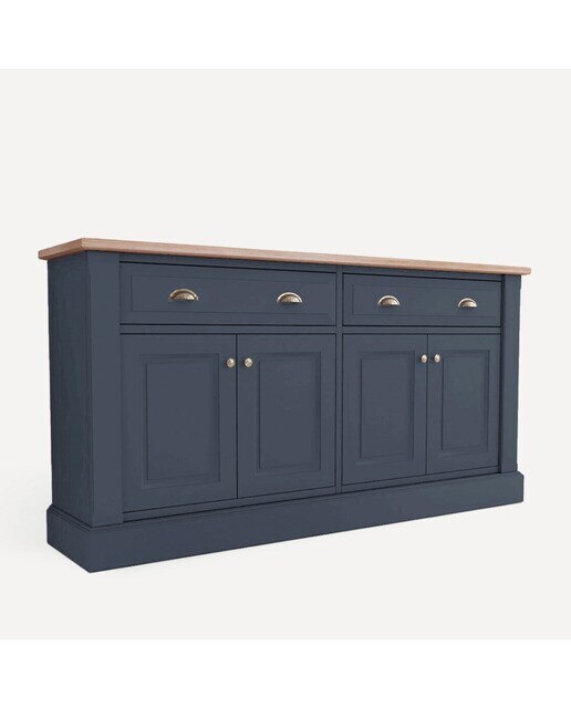 Imagen 2 de Aparador con 4 puertas y 2 cajones Limoux El Corte Inglés - Gris azulado 149 x 40 x 92 cm Gris azulado