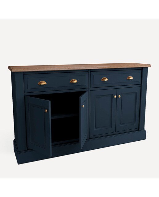Imagen 3 de Aparador con 4 puertas y 2 cajones Limoux El Corte Inglés - Azul Océano 149 x 40 x 92 cm Azul Océano