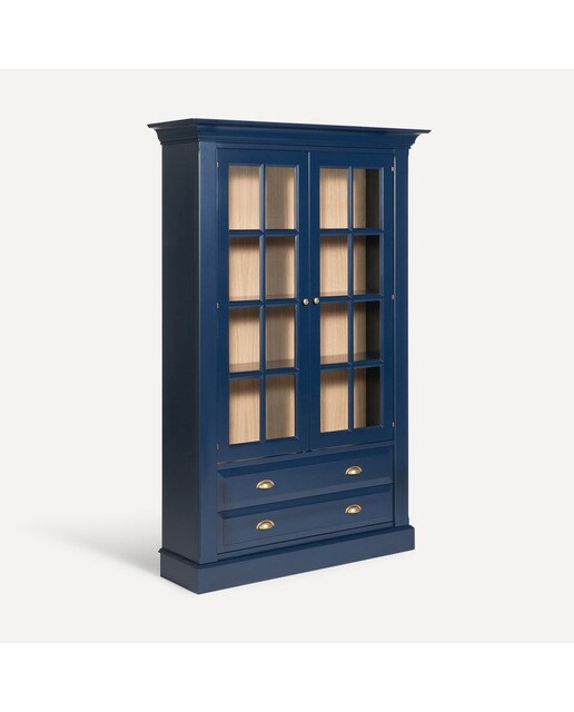 Vitrina com 2 Gavetas Limoux Azul-oceano-2