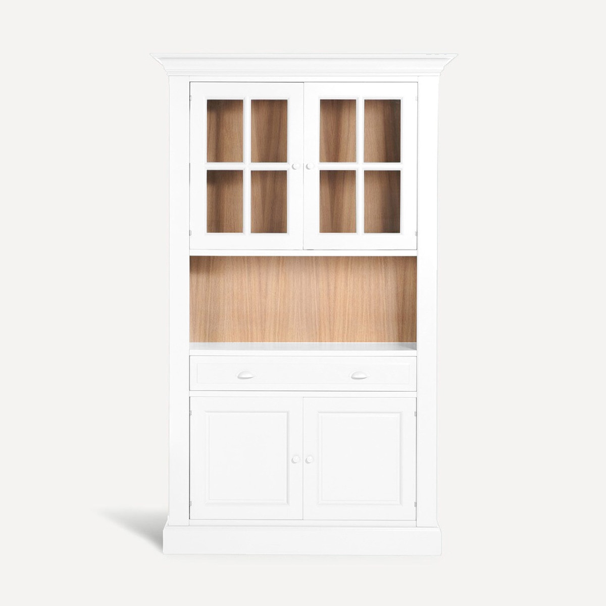 Vitrina con 2 puertas, 1 hueco y 1 cajón Limoux El Corte Inglés - Blanco Blanco-1