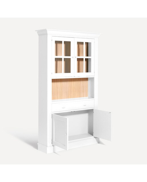 Vitrina con 2 puertas, 1 hueco y 1 cajón Limoux El Corte Inglés - Blanco Blanco-6