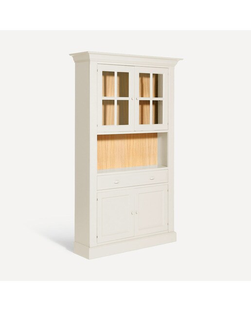 Vitrina con 2 puertas, 1 hueco y 1 cajón Limoux El Corte Inglés - Crema Crema-2