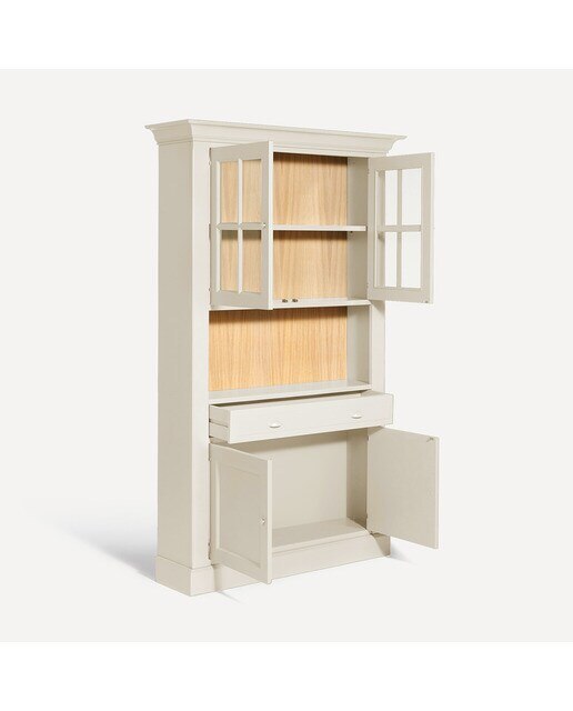 Vitrina con 2 puertas, 1 hueco y 1 cajón Limoux El Corte Inglés - Crema Crema-4