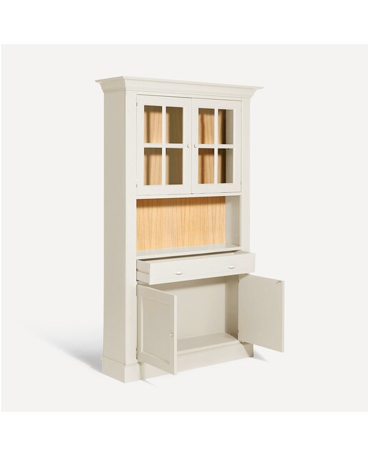 Vitrina con 2 puertas, 1 hueco y 1 cajón Limoux El Corte Inglés - Crema Crema-7
