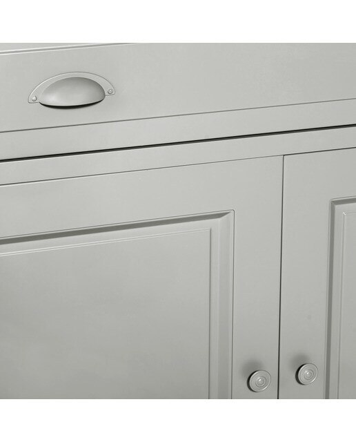 Vitrina con 2 puertas, 1 hueco y 1 cajón Limoux El Corte Inglés - Gris Gris-5
