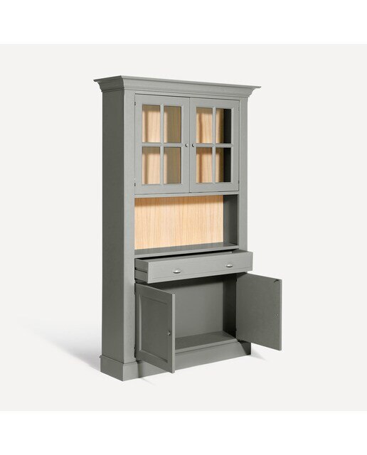 Vitrina con 2 puertas, 1 hueco y 1 cajón Limoux El Corte Inglés - Gris Gris-7