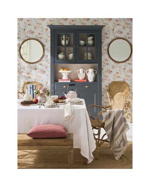 Vitrina con 2 puertas, 1 hueco y 1 cajón Limoux El Corte Inglés - Gris azulado Gris azulado-8