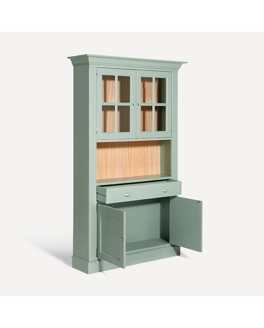 Vitrina con 2 puertas, 1 hueco y 1 cajón Limoux El Corte Inglés - Verde menta Verde menta-7