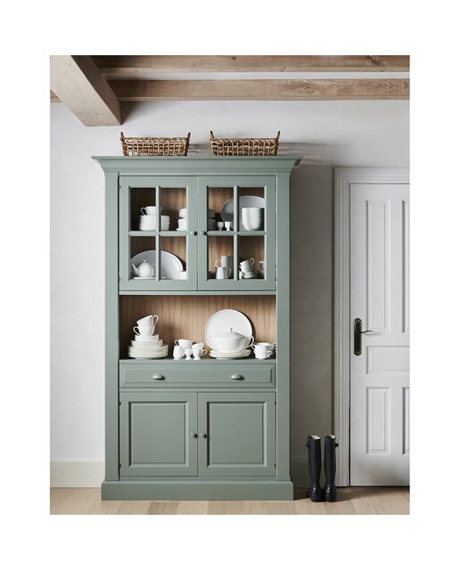 Vitrina con 2 puertas, 1 hueco y 1 cajón Limoux El Corte Inglés - Verde menta Verde menta-8