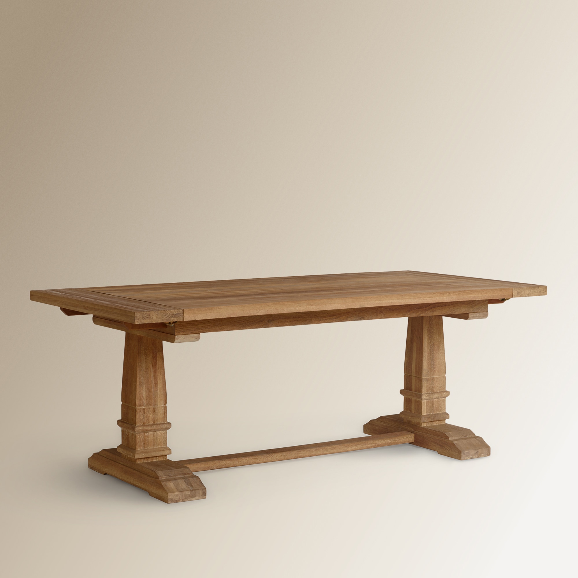 Mesa Extensível de Madeira de Carvalho Vintage. Natural-3