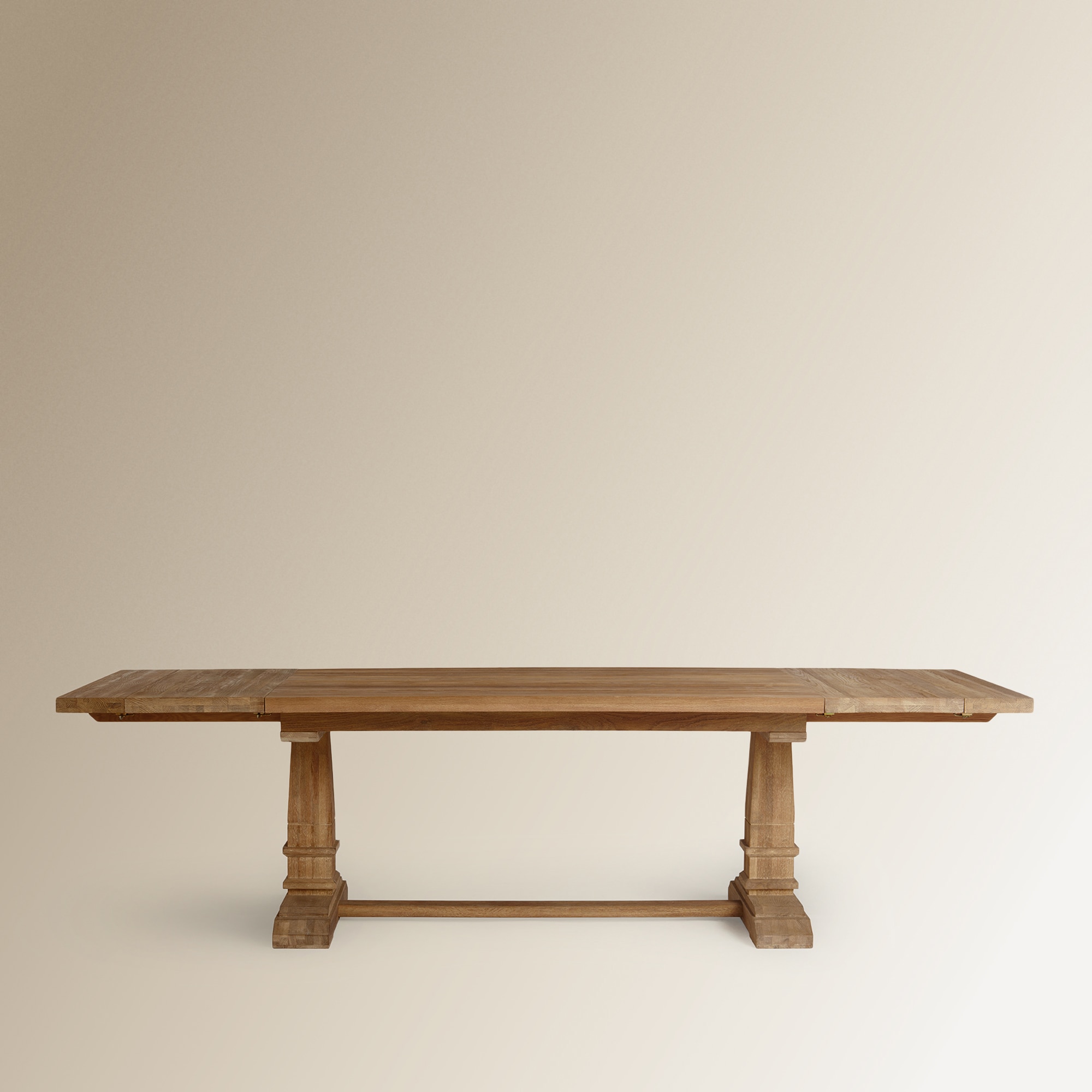 Mesa Extensível de Madeira de Carvalho Vintage. Natural-6