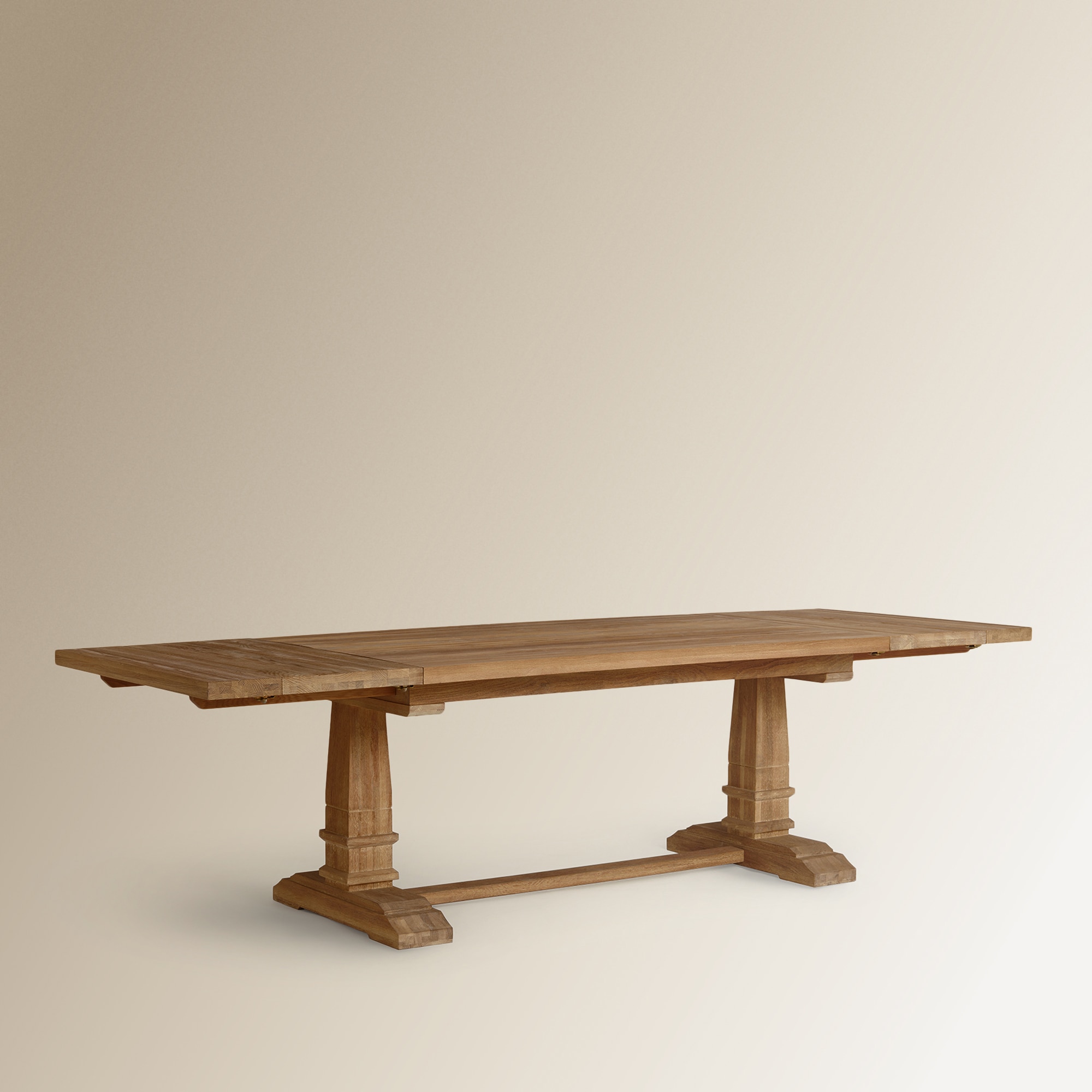 Mesa Extensível de Madeira de Carvalho Vintage. Natural-7
