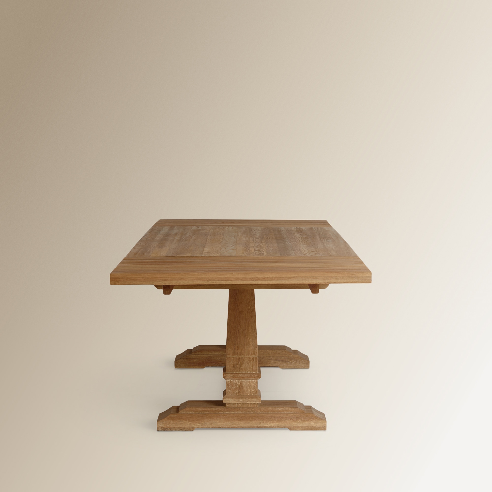 Mesa Extensível de Madeira de Carvalho Vintage. Natural-8