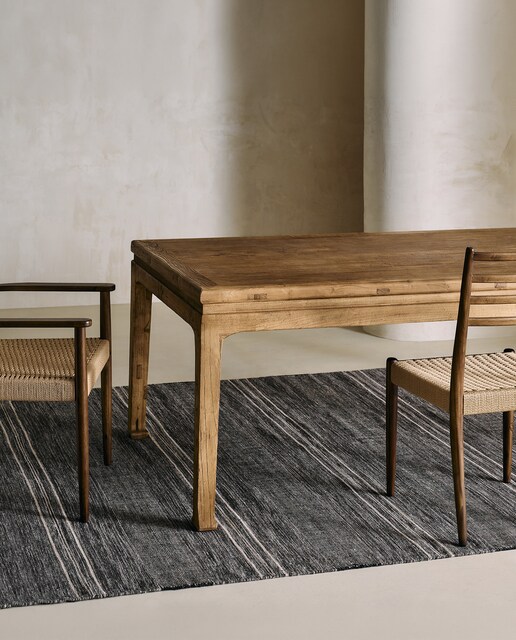 Mesa de madera de olmo reciclado Opium