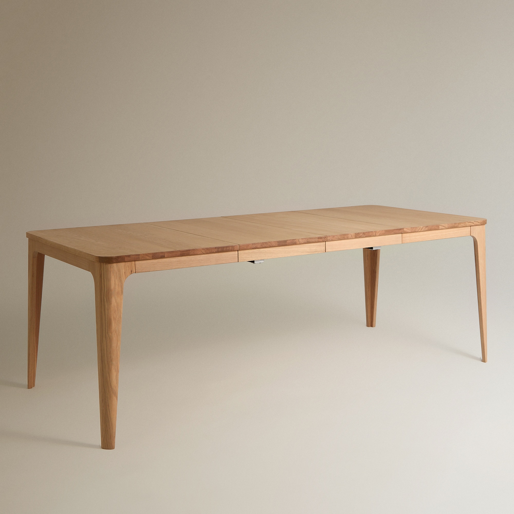 Mesa Extensível de Madeira de Carvalho Babylon Natural-4