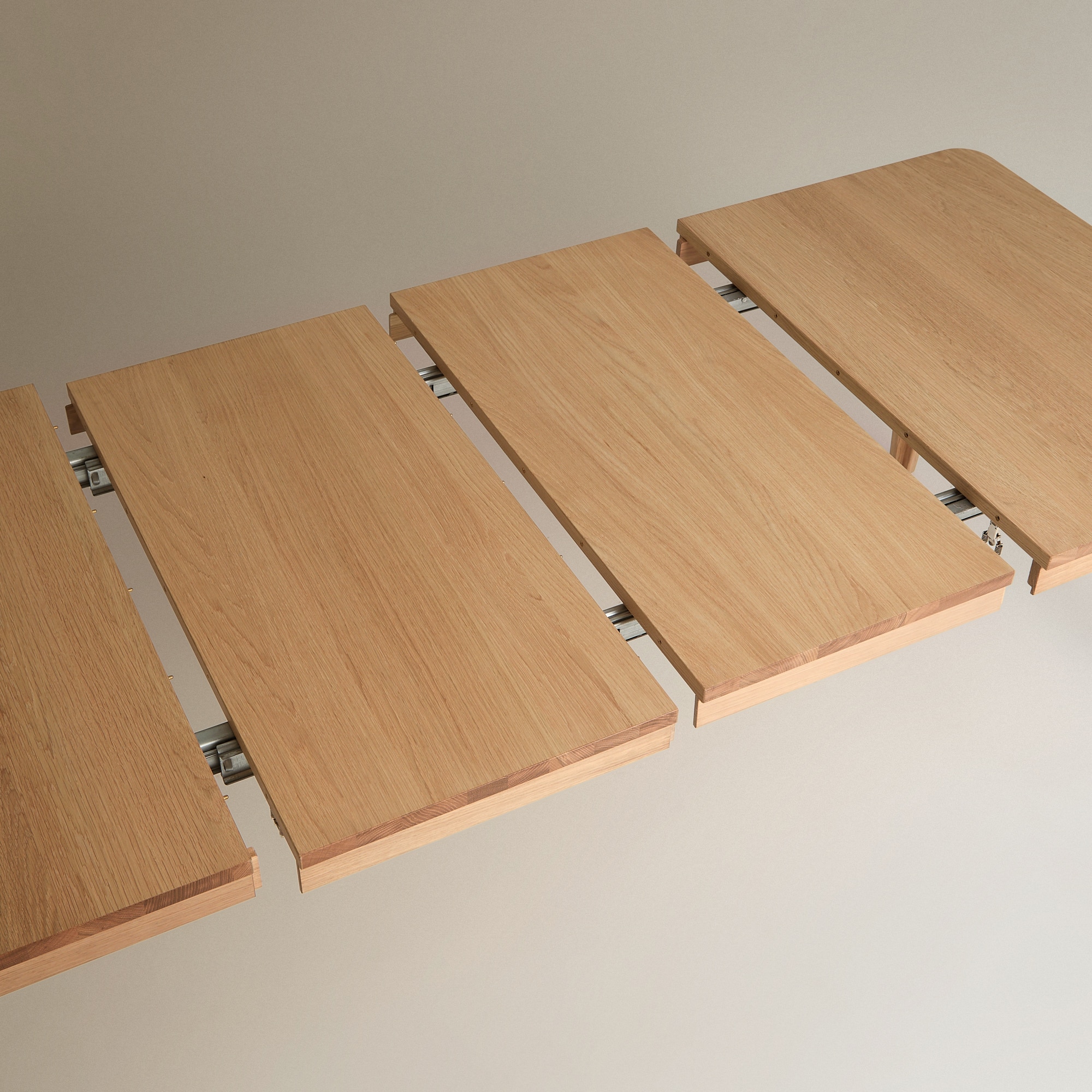 Mesa Extensível de Madeira de Carvalho Babylon Natural-8