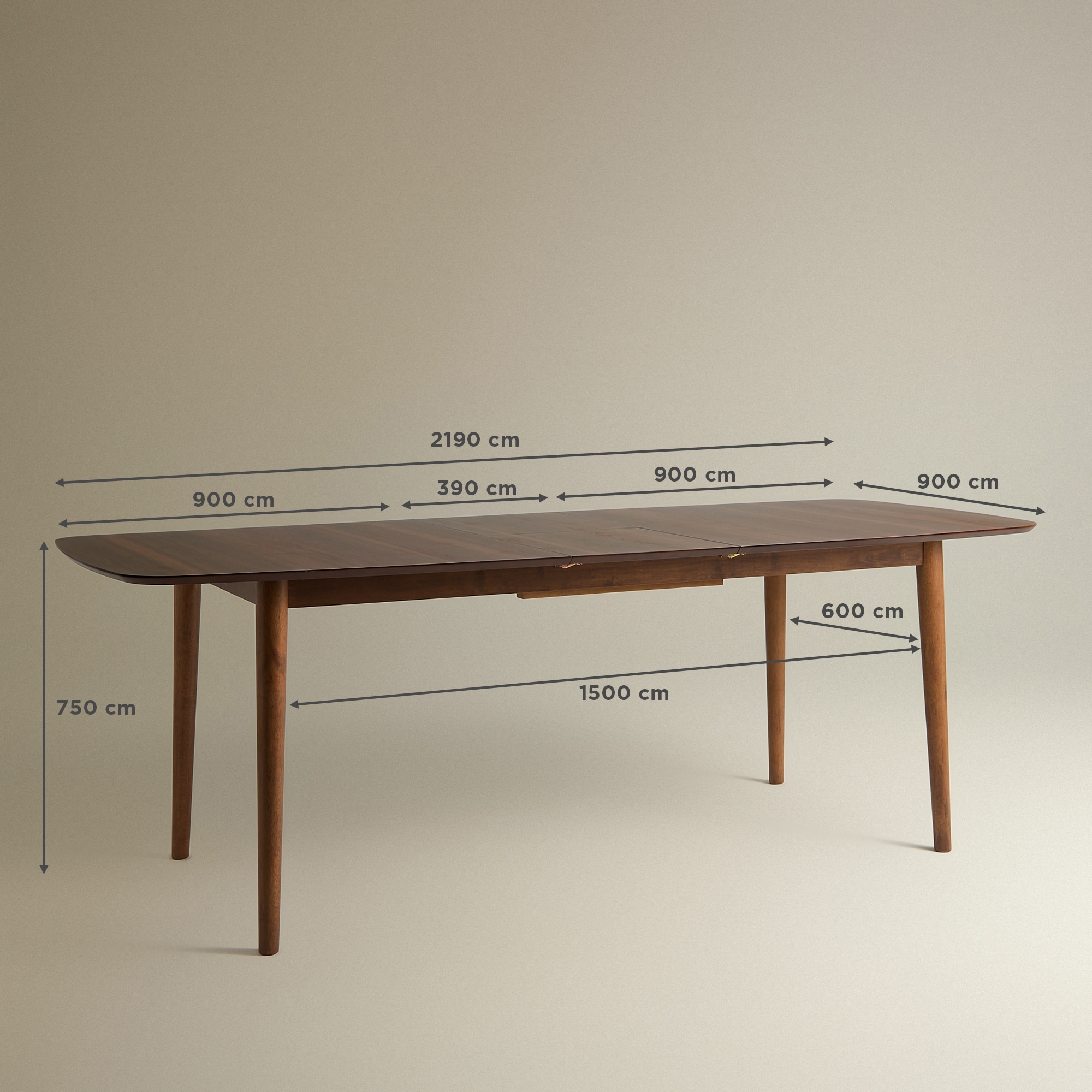 Mesa de Refeições Extensível de Nogueira Dumas Nogueira-8