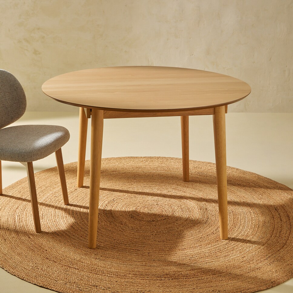 Imagen 0 de Mesa redonda extensible Dumas roble Natural