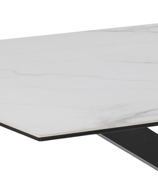 Mesa fija de cerámica Heaven - Blanco 160 x 90 x 75,5 cm Blanco-4