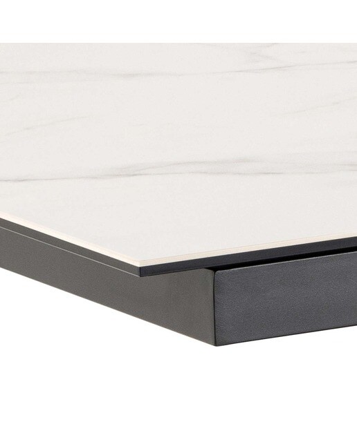 Mesa extensible de cerámica Heaven - Blanco 168/210 cm Blanco-5