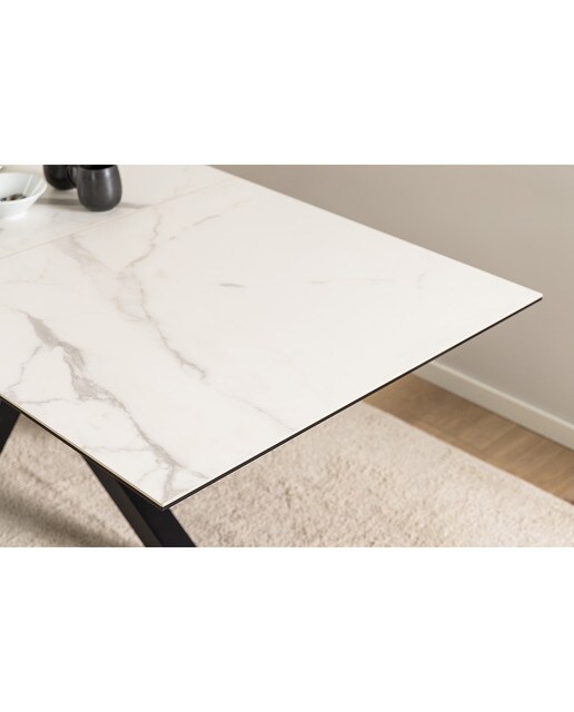 Mesa extensible de cerámica Heaven - Blanco 168/210 cm Blanco-9
