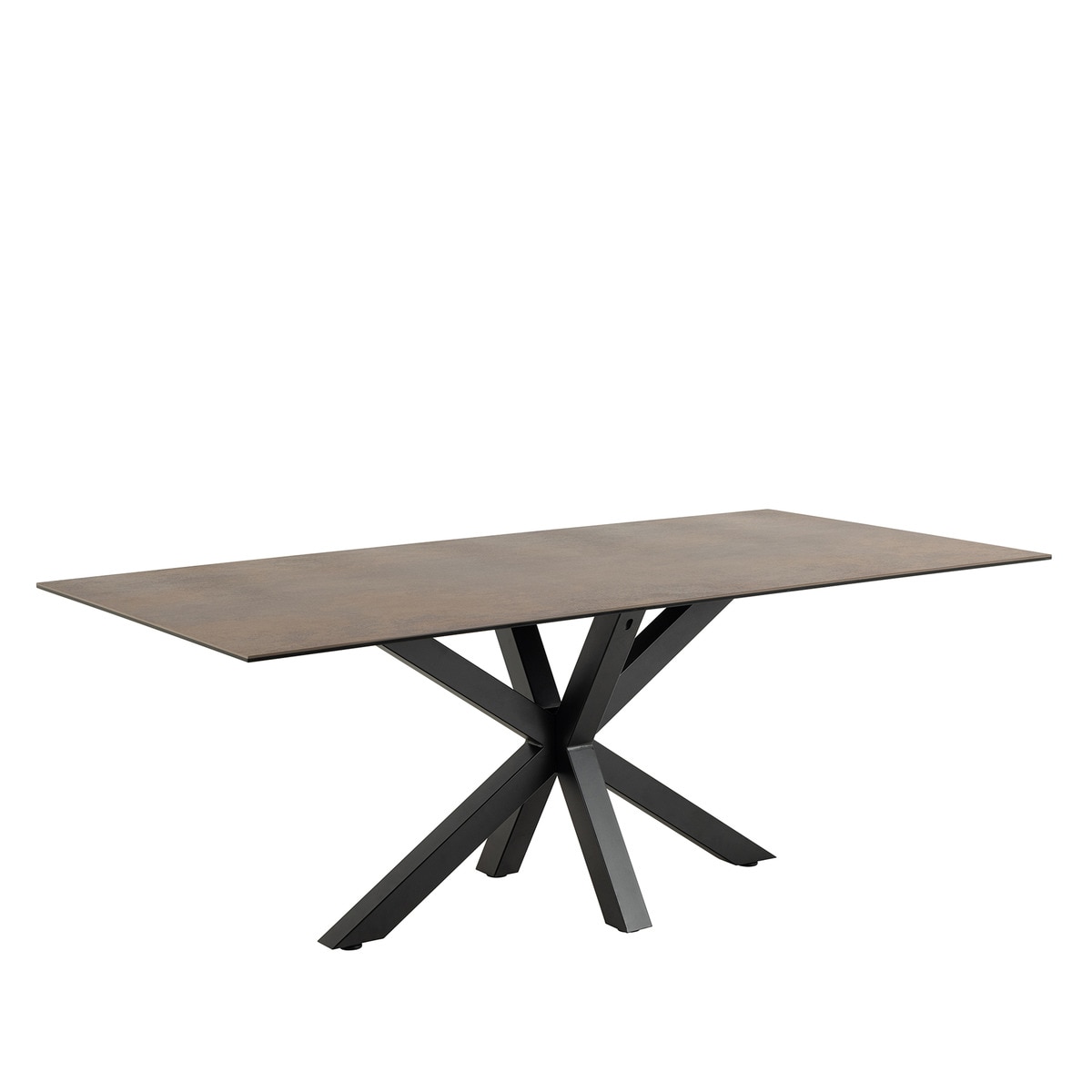 Mesa fija de cerámica Heaven - Marrón 200 x 100 x 75,5 cm Marrón-1