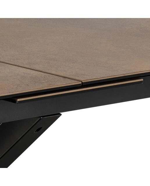 Mesa Extensível de Cerâmica Heaven Castanho-6