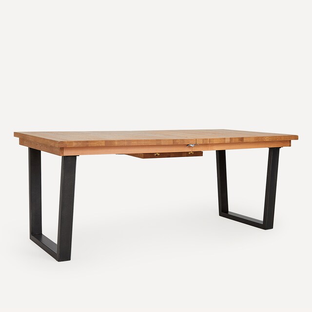 Imagem 0 de Mesa de Sala de Refeições Extensível de Carvalho Calia